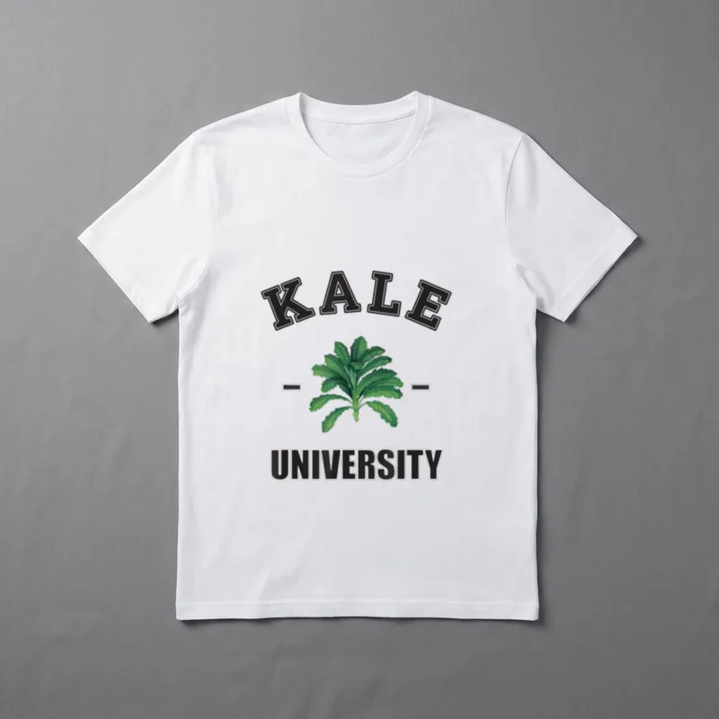 Kale University Vegan Herbivore Vegan Pun Shirts T-Shirt – Classic T-Shirt in Black