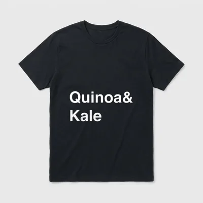 Quinoa Kale Vegan Nutritionist T-Shirt – Classic T-Shirt in Black