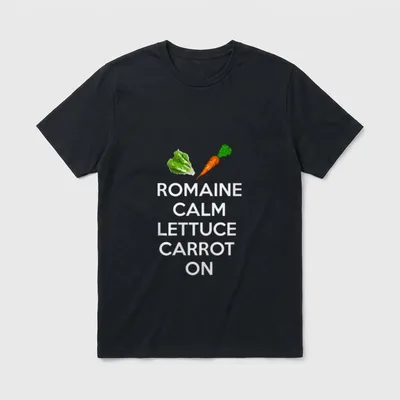 Romaine Calm Lettuce Carrot T-Shirt – Classic T-Shirt in Black