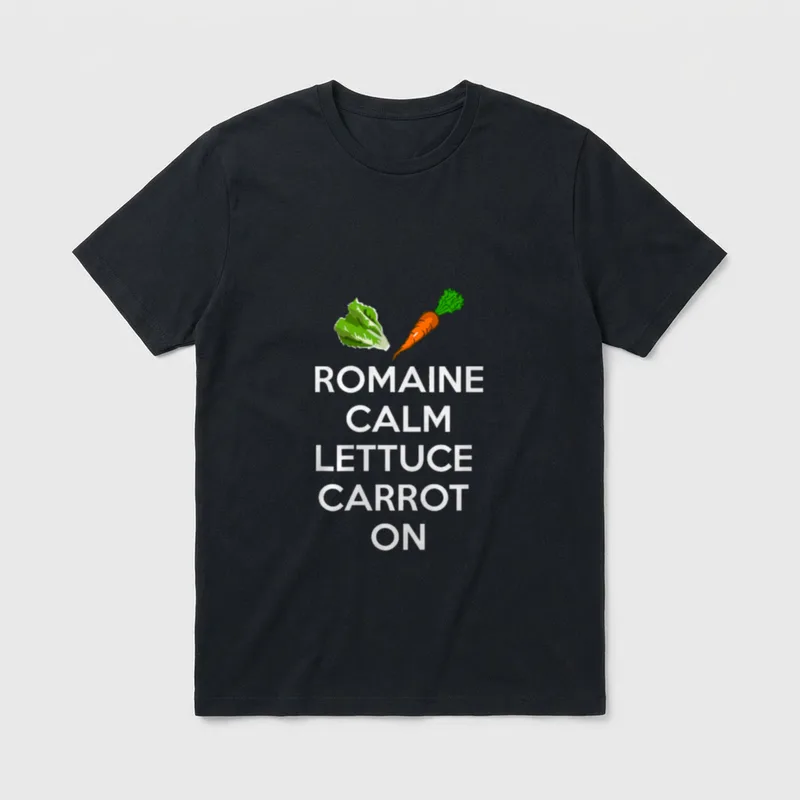 Romaine Calm Lettuce Carrot T-Shirt – Classic T-Shirt in Black