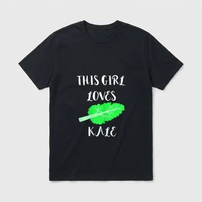 This Girl Loves Kale T-Shirt – Classic T-Shirt in Black