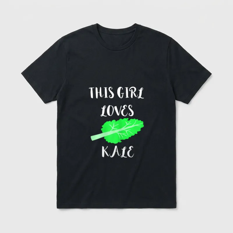 This Girl Loves Kale T-Shirt – Classic T-Shirt in Black