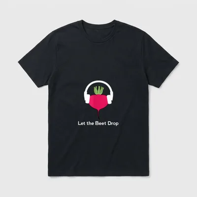 Funny veggie food pun Let T-Shirt – Classic T-Shirt in Black