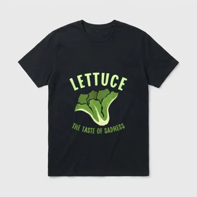 Lettuce The Taste Of Sadness T-Shirt – Classic T-Shirt in Black