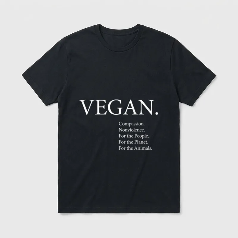 Original VEGAN by NonviolenceUnited T-Shirt – Classic T-Shirt in Black