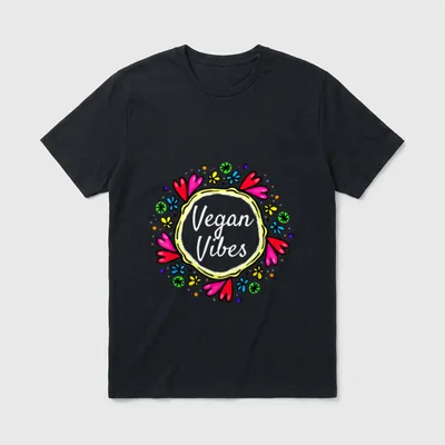 Beautiful Vegan Vibes Vegan T-Shirt – Classic T-Shirt in Black