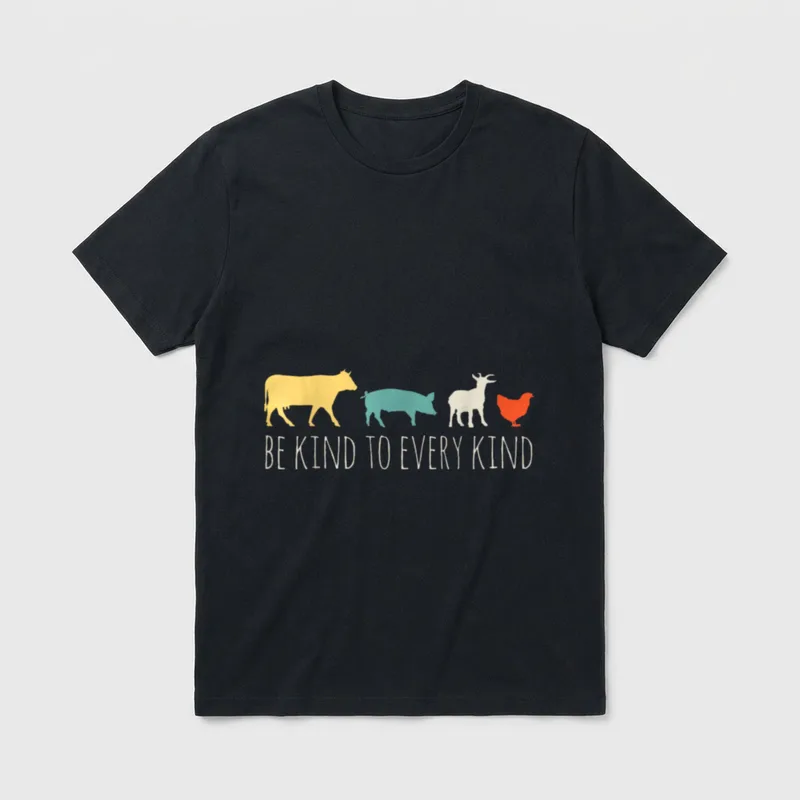 Vegan T-Shirt Vegan Shirts T-Shirt – Classic T-Shirt in Black