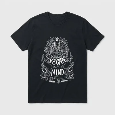 Vegan State of Mind Vegan T-Shirt – Classic T-Shirt in Black