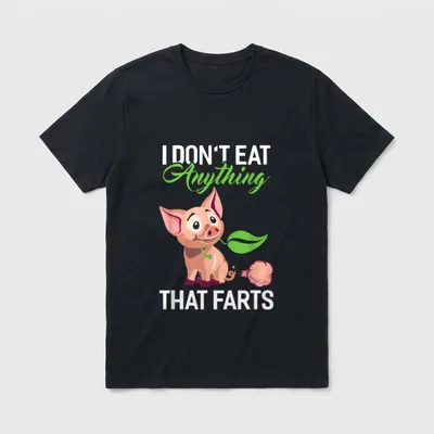 I Don't Eat Anything Vegan Shirts T-Shirt – Classic T-Shirt in Black