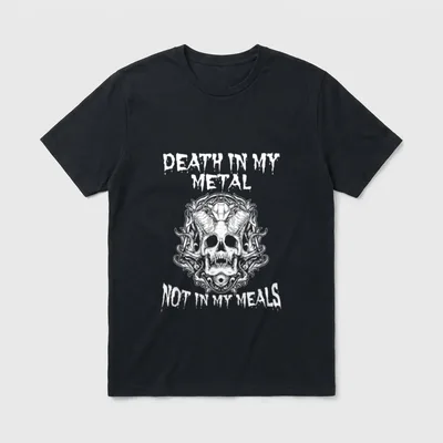 Death in my Metal T-Shirt – Classic T-Shirt in Black