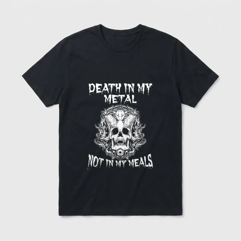Death in my Metal T-Shirt – Classic T-Shirt in Black