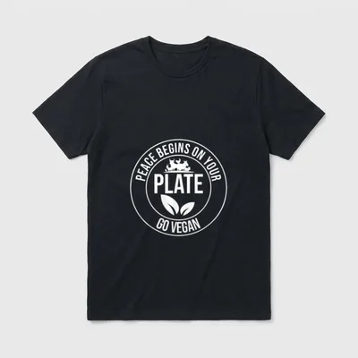 Vegan Accessories Vegan Black T-Shirt – Classic T-Shirt in Black