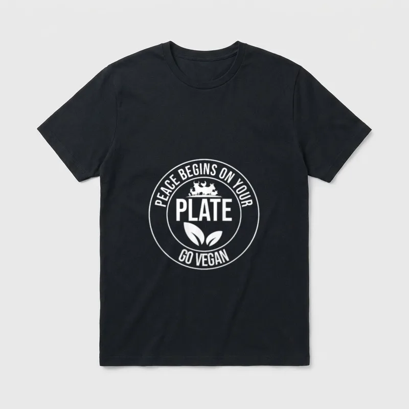 Vegan Accessories Vegan Black T-Shirt – Classic T-Shirt in Black