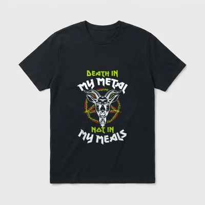 Vegan Metal Death Vegan Shirts T-Shirt – Classic T-Shirt in Black