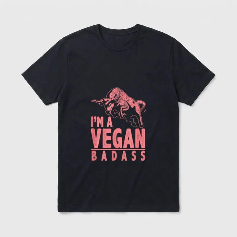 I'm A Vegan Badass Vegan Shirts T-Shirt – Classic T-Shirt in Black
