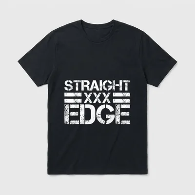 Straight Edge XXX Vegan T-Shirt – Classic T-Shirt in Black