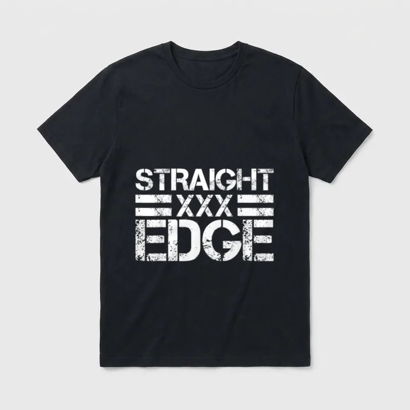 Straight Edge XXX Vegan T-Shirt – Classic T-Shirt in Black