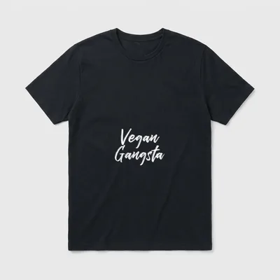 Vegan Gangsta Vegan T-Shirt – Classic T-Shirt in Black