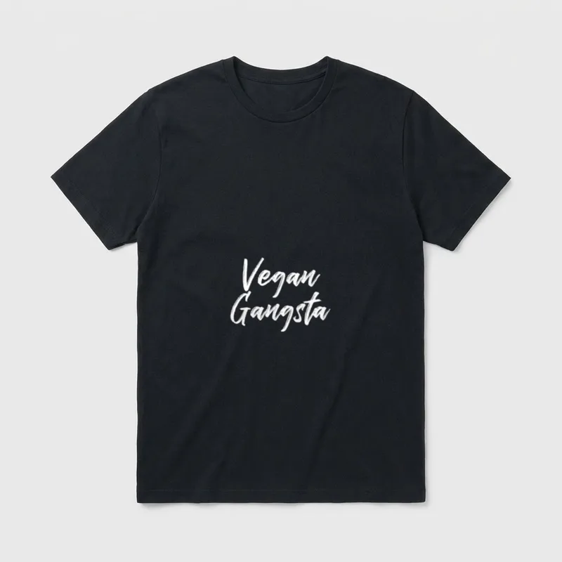 Vegan Gangsta Vegan T-Shirt – Classic T-Shirt in Black