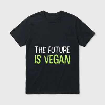 The Future Is Vegan Vegan Shirts T-Shirt – Classic T-Shirt in Black