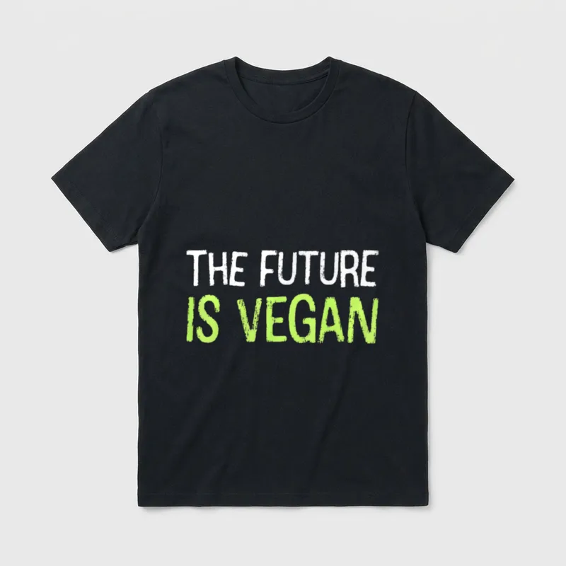 The Future Is Vegan Vegan Shirts T-Shirt – Classic T-Shirt in Black