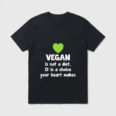 Vegan Not a Diet T-Shirt – Classic T-Shirt in Black