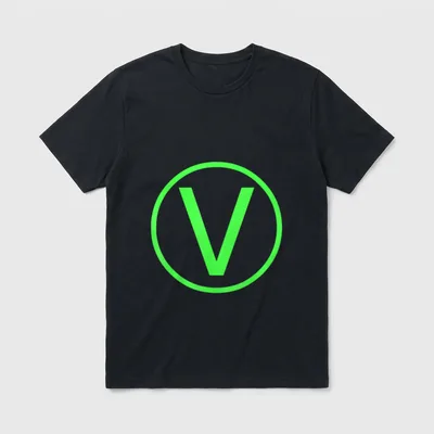 Vegan V Symbol Veganism T-Shirt – Classic T-Shirt in Black