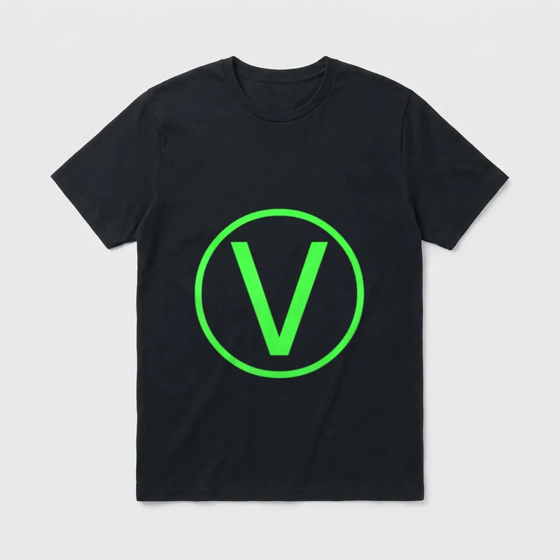 Vegan V Symbol Veganism T-Shirt – Classic T-Shirt in Black