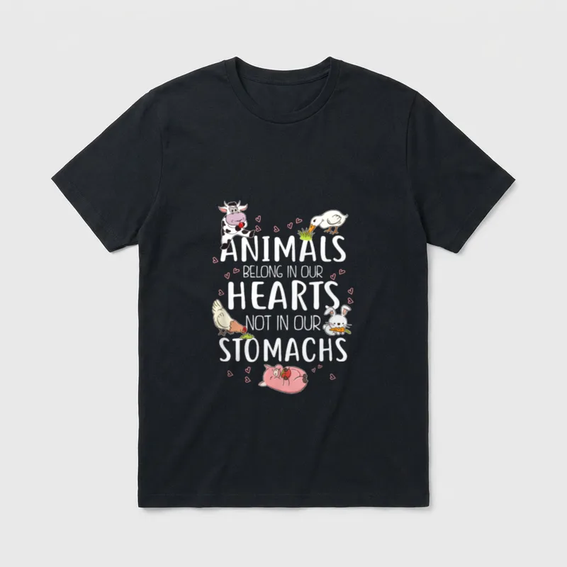 Animals Belong in Our T-Shirt – Classic T-Shirt in Black
