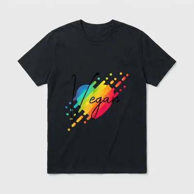 Veganism Heart Vegan Vegan Shirts T-Shirt – Classic T-Shirt in Black