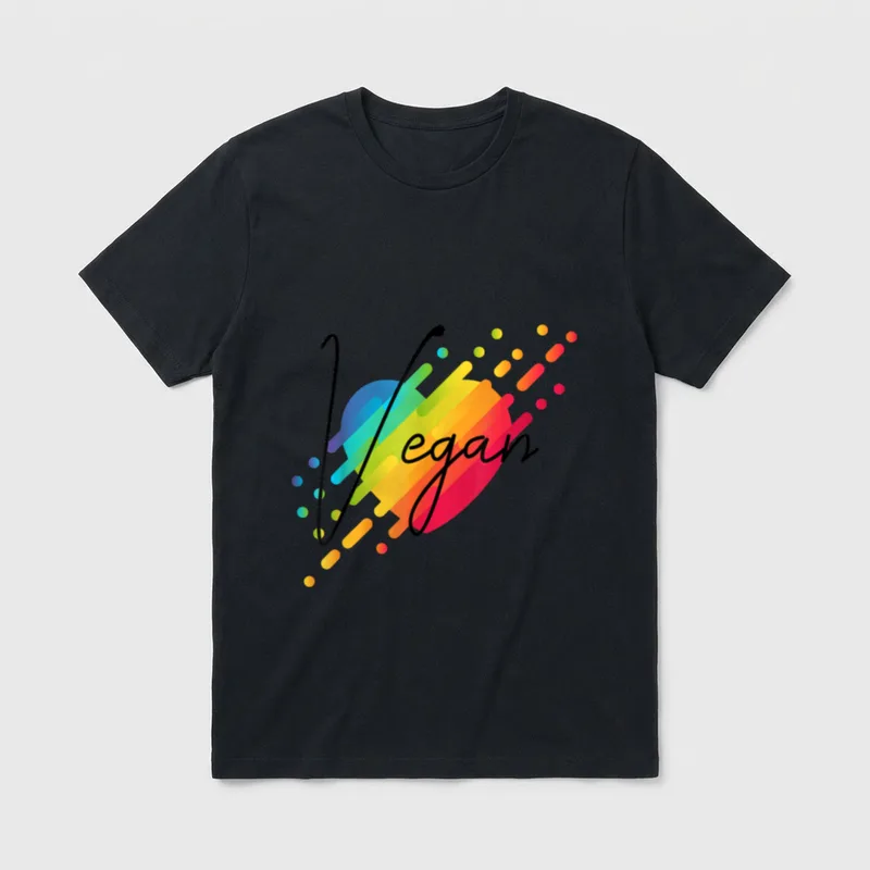 Veganism Heart Vegan Vegan Shirts T-Shirt – Classic T-Shirt in Black