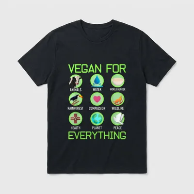 Vegan Veganism Vegan T-Shirt – Classic T-Shirt in Black