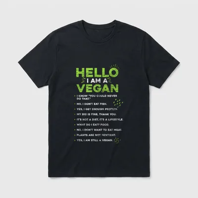 Vegan for Vegans Vegan Shirts T-Shirt – Classic T-Shirt in Black