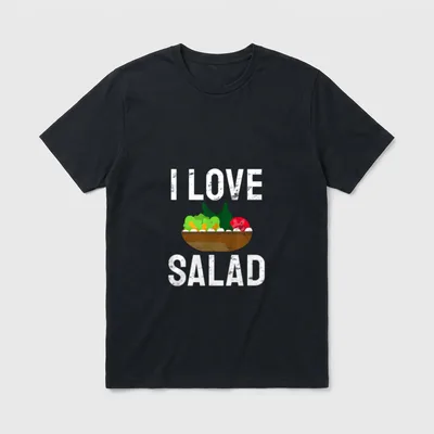 I love Salad T-Shirt – Classic T-Shirt in Black