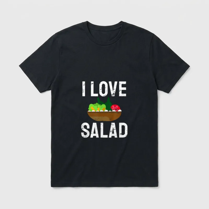 I love Salad T-Shirt – Classic T-Shirt in Black