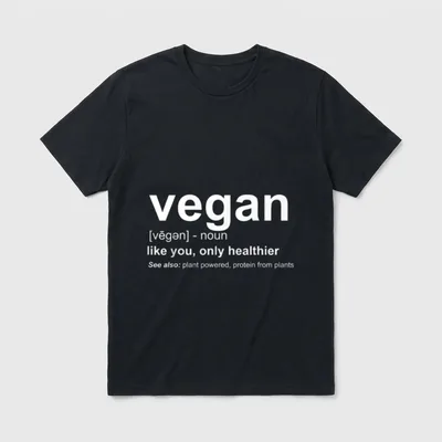 Vegan Vegan Definition Vegan T-Shirt – Classic T-Shirt in Black
