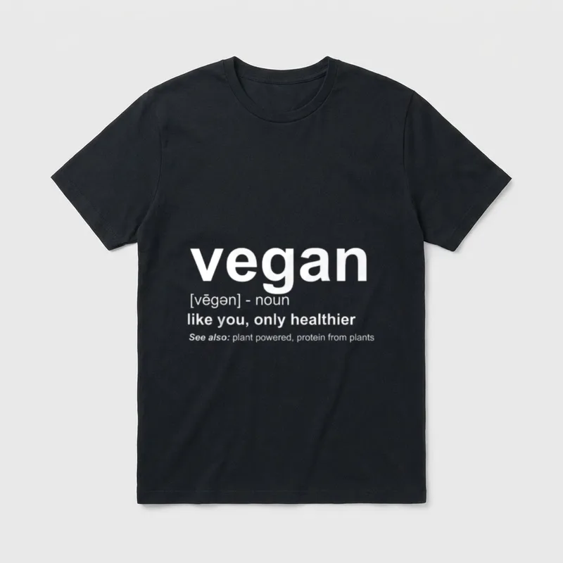 Vegan Vegan Definition Vegan T-Shirt – Classic T-Shirt in Black