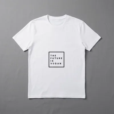 The Future Is Vegan Cotton T-Shirt – Classic T-Shirt in Black