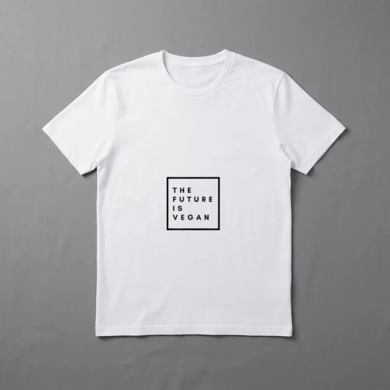 The Future Is Vegan Cotton T-Shirt – Classic T-Shirt in Black