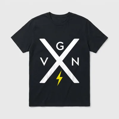 VGN PWR Vegan Power Straight T-Shirt – Classic T-Shirt in Black