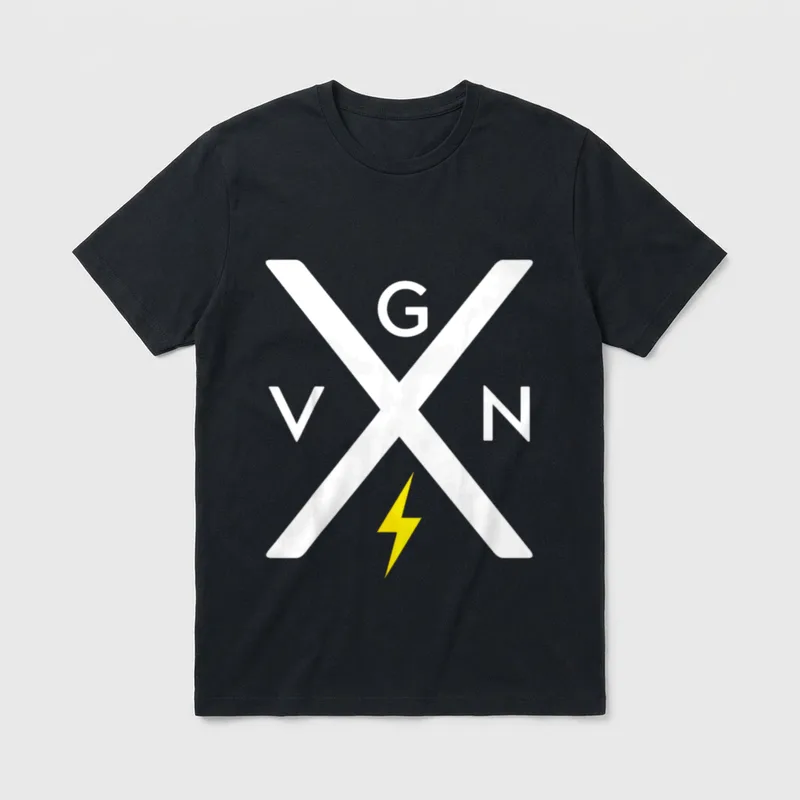 VGN PWR Vegan Power Straight T-Shirt – Classic T-Shirt in Black
