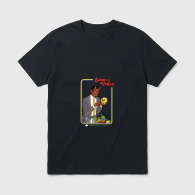 Satan Is Vegan Raglan T-Shirt – Classic T-Shirt in Black