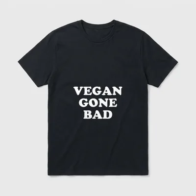 Vegan Gone Bad Vegan Shirts T-Shirt – Classic T-Shirt in Black