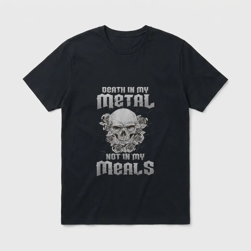 Death In My Metal Vegan Shirts T-Shirt – Classic T-Shirt in Black
