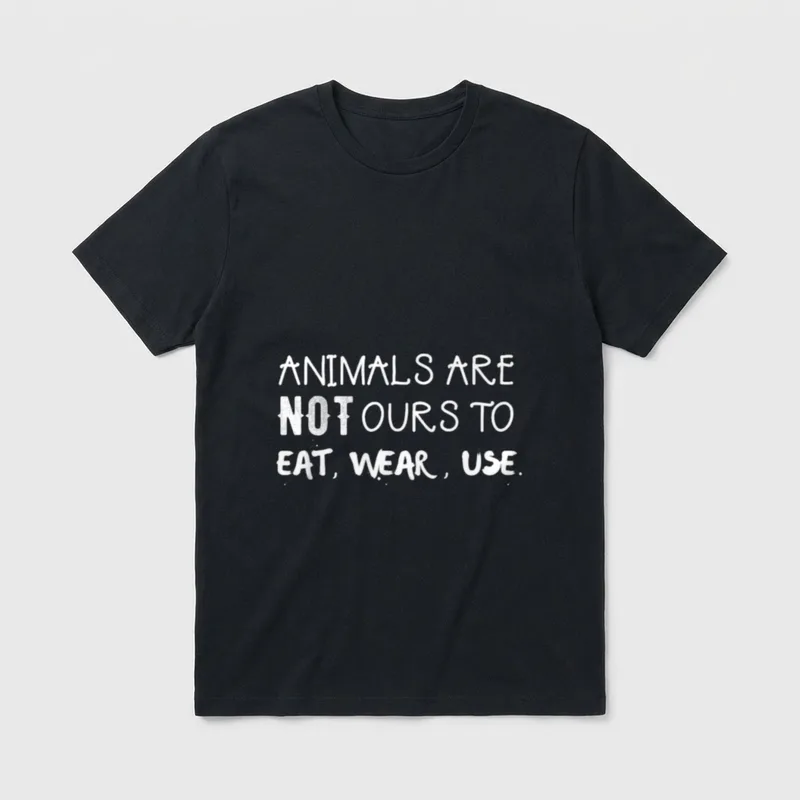 Animals Are Not Ours T-Shirt – Classic T-Shirt in Black