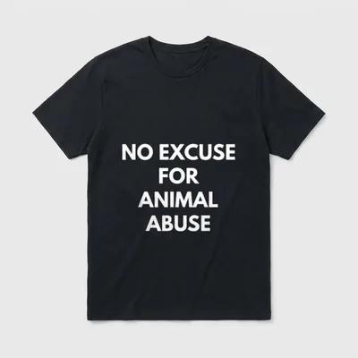 No Excuse For Animal T-Shirt – Classic T-Shirt in Black