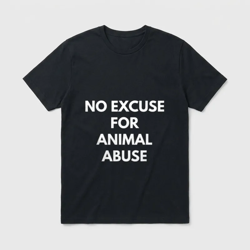 No Excuse For Animal T-Shirt – Classic T-Shirt in Black