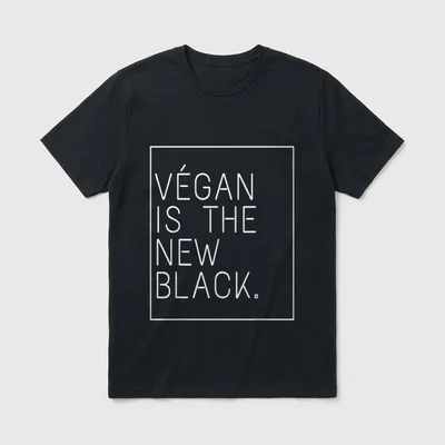 GRASSAFRASS Vegan T-Shirt – Classic T-Shirt in Black