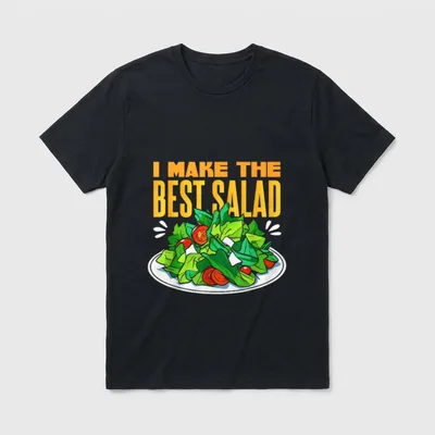 Vegan Salad Food Lover T-Shirt – Classic T-Shirt in Black