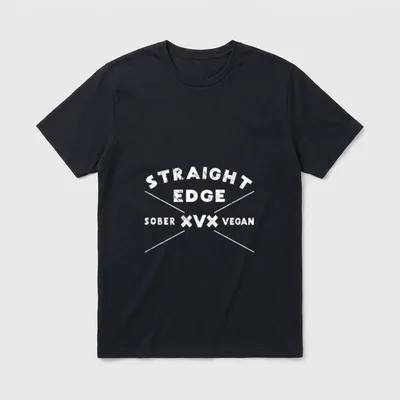 Vegan Straight Edge XVX T-Shirt – Classic T-Shirt in Black